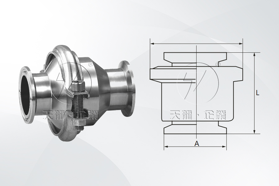 不锈钢卫生级快装止回阀